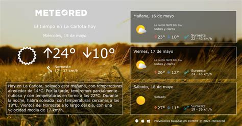 tiempo en la carlota 14 días|Clima en La Carlota. El tiempo a 14 días